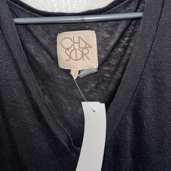 CHASER 🖤 Black V Neck Tee - Picture 5 of 7